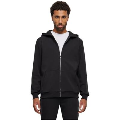 Urban Classics Cozy Zip Hoody Huvtröja för män, svart, XXL Urban Classics Cozy Zip Hoody Huvtröja för män, svart, XXL