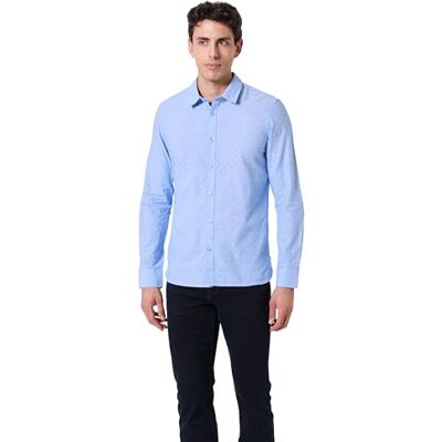 Teddy Smith Skjorta för herr kartong ML Air Blue, Air Blue, S Teddy Smith Skjorta för herr kartong ML Air Blue, Air Blue, S