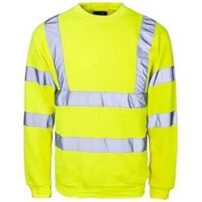 SuperTouch Hi Vis sweatshirt, Small, gUL, 1 SuperTouch Hi Vis sweatshirt, Small, gUL, 1