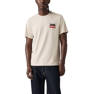 Levi's Herr Ss avslappnad passform t-shirt t-shirt, kustnära kreativ Fre, S Levi's Herr Ss avslappnad passform t-shirt t-shirt, kustnära kreativ Fre, S