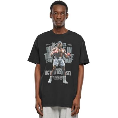 Tee Upscale herr-t-shirt rumble tung oversize t-shirt, tryck t-shirt för män, överdimensionerad passform, streetwear, svart, M Tee Upscale herr-t-shirt rumble tung oversize t-shirt, tryck t-shirt för män, överdimensionerad passform, streetwear, svart, M