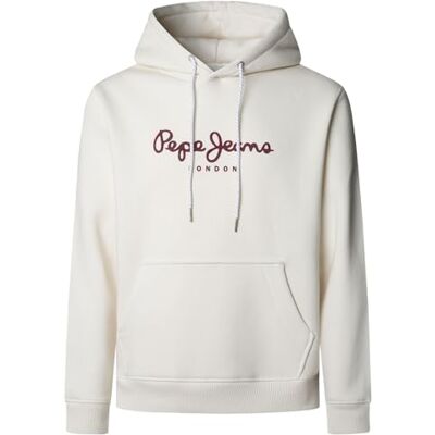 Pepe Jeans herr Macbeth vanlig huvtröja tröja, beige (elfenbensvit), XS, Beige (elfenbenvit), XS Pepe Jeans herr Macbeth vanlig huvtröja tröja, beige (elfenbensvit), XS, Beige (elfenbenvit), XS