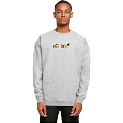 MERCHCODE Huvtröja för män, 65% bomull, 35% polyester, grå, L, GRÅ, L MERCHCODE Huvtröja för män, 65% bomull, 35% polyester, grå, L, GRÅ, L