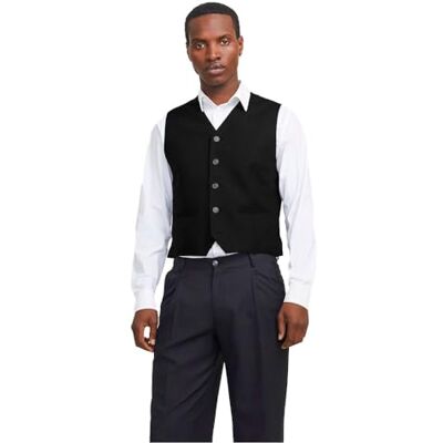 JACK & JONES Jprtheo Waistcoat Noos, svart, 52 JACK & JONES Jprtheo Waistcoat Noos, svart, 52