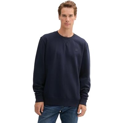 TOM TAILOR Sweatshirt för män, 10668 – himmelskaptensblå, XL TOM TAILOR Sweatshirt för män, 10668 – himmelskaptensblå, XL