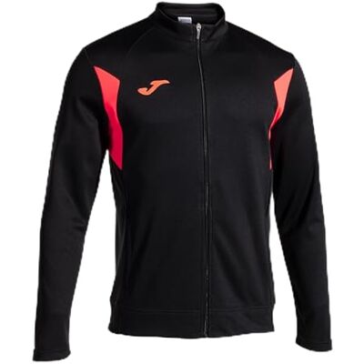 Joma Sweatshirt för män – Winner III – dragkedja, Svart fluorescerande korall, 5XS Joma Sweatshirt för män – Winner III – dragkedja, Svart fluorescerande korall, 5XS