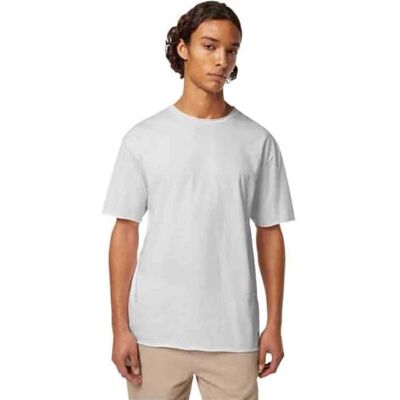 Scotch & Soda Relaxed-Fit Raw Edge T-shirt, Vit 101, XXL Scotch & Soda Relaxed-Fit Raw Edge T-shirt, Vit 101, XXL
