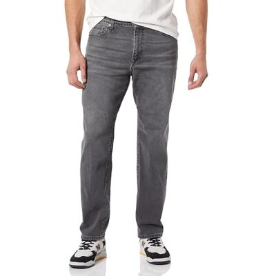 Amazon Essentials mäns rak passform jeans, tvättad grå, 29 B x 32 L Amazon Essentials mäns rak passform jeans, tvättad grå, 29 B x 32 L