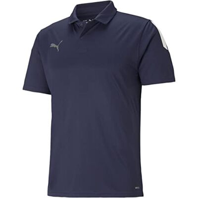 PUMA Herr Teamliga Sideline Polo Polotröjor, Peacoat vit, L, Marinblå/ vit, L PUMA Herr Teamliga Sideline Polo Polotröjor, Peacoat vit, L, Marinblå/ vit, L