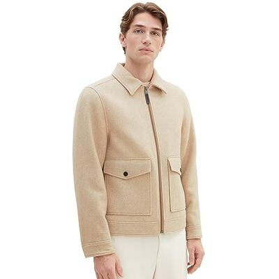 TOM TAILOR Herr 1037344 jacka, 32526-Big beige fiskben Optic, XL, 32526 – Stor beige fiskbens-utseende, XL TOM TAILOR Herr 1037344 jacka, 32526-Big beige fiskben Optic, XL, 32526 – Stor beige fiskbens-utseende, XL