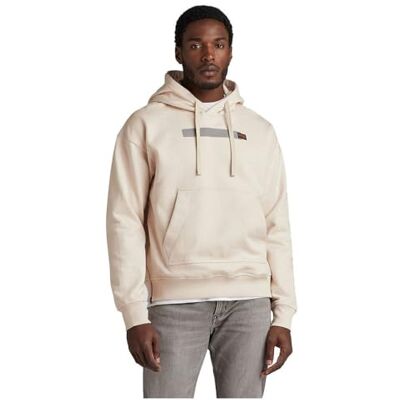 G-STAR RAW Flight Deck lös huvtröja, Beige (Whitebait D24373-d557-1603), L G-STAR RAW Flight Deck lös huvtröja, Beige (Whitebait D24373-d557-1603), L