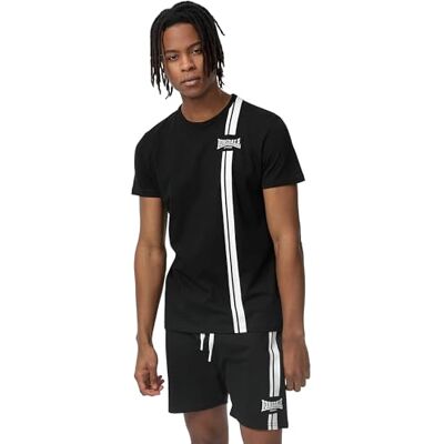Lonsdale Herr Inverbroom Fritid T-shirts, svart/vit, M, 117367 Lonsdale Herr Inverbroom Fritid T-shirts, svart/vit, M, 117367