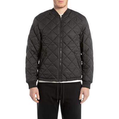 Replay Nylonjacka för män, regular fit, 098 svart, XL Replay Nylonjacka för män, regular fit, 098 svart, XL