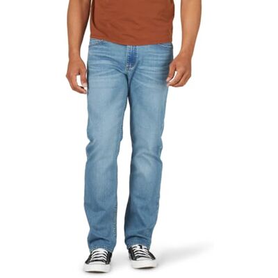 Wrangler Authentics Slim Fit jeans för män med raka ben, Beckett, 36W x 32L Wrangler Authentics Slim Fit jeans för män med raka ben, Beckett, 36W x 32L