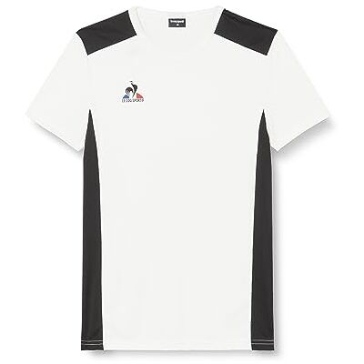 Le Coq Sportif Jersey för män, Ny optisk vit, S Le Coq Sportif Jersey för män, Ny optisk vit, S
