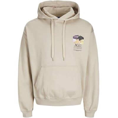JACK & JONES JACK&JONES JORROXBURY brösttröja med huva, Humus, M JACK & JONES JACK&JONES JORROXBURY brösttröja med huva, Humus, M