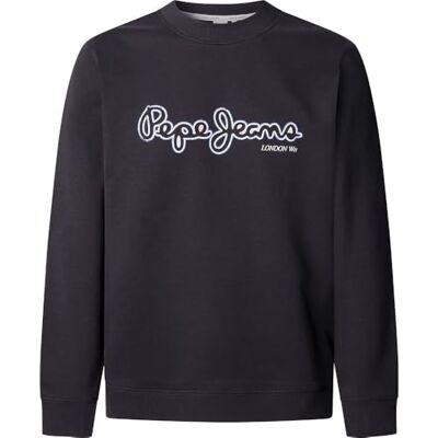 Pepe Jeans herr Dorian Crew sweatshirt, svart (svart), L, svart (svart), L Pepe Jeans herr Dorian Crew sweatshirt, svart (svart), L, svart (svart), L