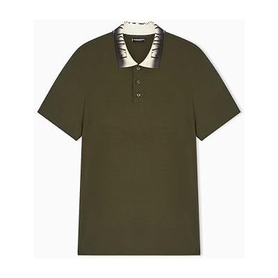 Giorgio Armani Pikétröja, olivgrön, L för män Giorgio Armani Pikétröja, olivgrön, L för män