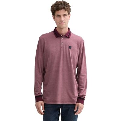 TOM TAILOR pikétröja för män, 10341 lila, L TOM TAILOR pikétröja för män, 10341 lila, L