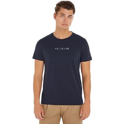 Tommy Hilfiger Herr RWB Hilfiger T-shirt S/S t-shirts, Desert Sky, XS, Öken himmel, XS Tommy Hilfiger Herr RWB Hilfiger T-shirt S/S t-shirts, Desert Sky, XS, Öken himmel, XS
