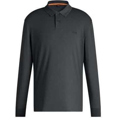 Boss Pe_Interlock_Lång, Open Grey 062, S Boss Pe_Interlock_Lång, Open Grey 062, S