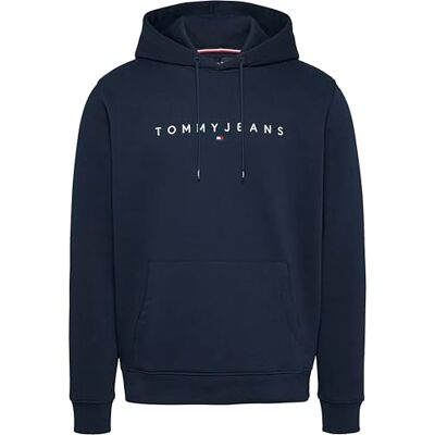 Tommy Jeans herr TJM REG LINEAR LOGO HOODIE EXT DM0DM20746C1G003 pullover huvtröja, blå (mörk natt marinblå), M, Blå (mörk natt marinblå), M Tommy Jeans herr TJM REG LINEAR LOGO HOODIE EXT DM0DM20746C1G003 pullover huvtröja, blå (mörk natt marinblå), M, Blå (mörk natt marinblå), M