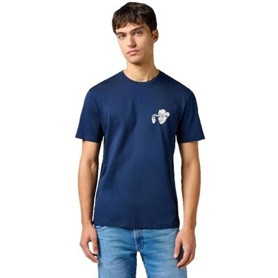 Wrangler SMALL Graphic Tee, marinblå, M Wrangler SMALL Graphic Tee, marinblå, M