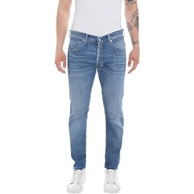Replay herrjeans Willbi normal passform med stretch, 009 medium blå, 28W / 32L Replay herrjeans Willbi normal passform med stretch, 009 medium blå, 28W / 32L