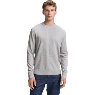 TOM TAILOR Denim herrtröja, 15398 – ljussten grå melerad, XS TOM TAILOR Denim herrtröja, 15398 – ljussten grå melerad, XS