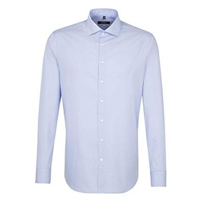 Seidensticker Business skjorta för män X-Slim Fit – bygellätt, mycket smal skjorta med Kent krage – långärmad – 100% bomull Seidensticker Business skjorta för män X-Slim Fit – bygellätt, mycket smal skjorta med Kent krage – långärmad – 100% bomull