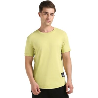 Calvin mäns bricka flip up ärm S/S t-shirt, Purjolök grön, S Calvin mäns bricka flip up ärm S/S t-shirt, Purjolök grön, S