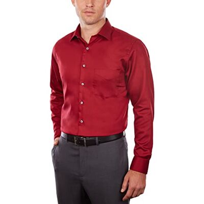 Van Heusen herrklänning skjortor normal passform Lux sateen stretch solid Van Heusen herrklänning skjortor normal passform Lux sateen stretch solid