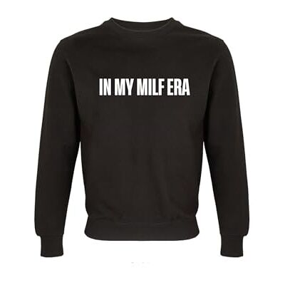 Tee Ali Mami, Tröja Rund halsringning Milf, Svart, XL Tee Ali Mami, Tröja Rund halsringning Milf, Svart, XL