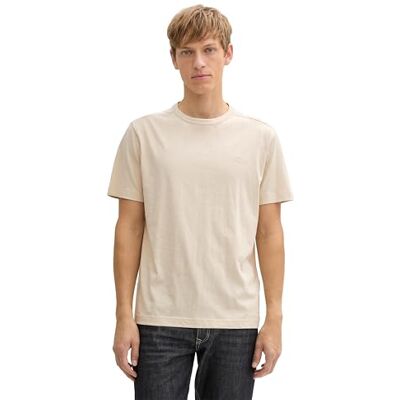 TOM TAILOR T-shirt för män, 10336 – Lätt cashew beige, M TOM TAILOR T-shirt för män, 10336 – Lätt cashew beige, M