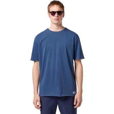 Scotch & Soda Relaxed-Fit Raw Edge T-shirt, Atlantic Blue 401, M Scotch & Soda Relaxed-Fit Raw Edge T-shirt, Atlantic Blue 401, M