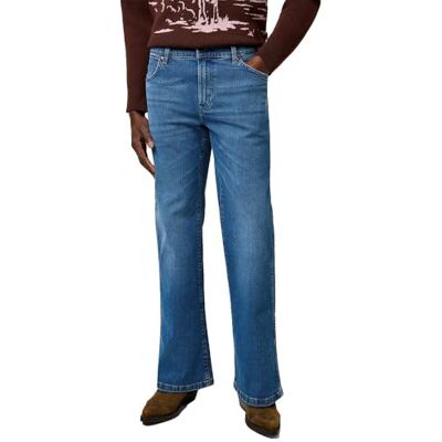 Wrangler herrjeans lös båt, överdimensionerad passform, lösa ben, Sky Breeze, 36W / 32L Wrangler herrjeans lös båt, överdimensionerad passform, lösa ben, Sky Breeze, 36W / 32L