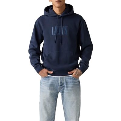 Levi's Relaxed Graphic Po Ssnl Serif 4 Navy Bla, 0pen finish Tbd 15, L Levi's Relaxed Graphic Po Ssnl Serif 4 Navy Bla, 0pen finish Tbd 15, L