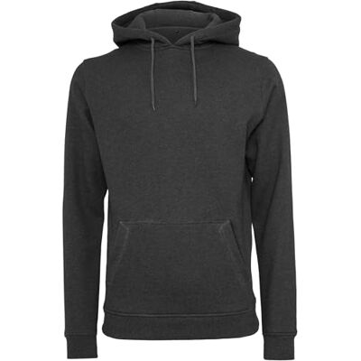 MERCHCODE Huvtröja för män, Basic Hoody, normal passform, S, kol, S MERCHCODE Huvtröja för män, Basic Hoody, normal passform, S, kol, S