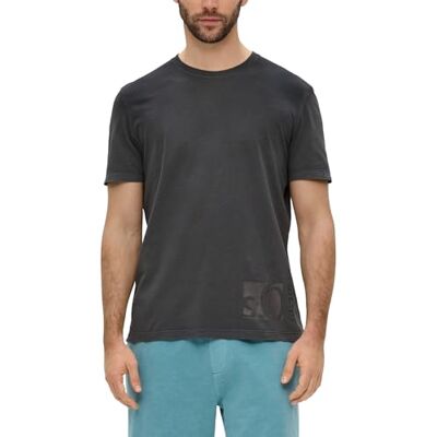 s.Oliver T-shirt för män med etiketttryck, 9824, L s.Oliver T-shirt för män med etiketttryck, 9824, L