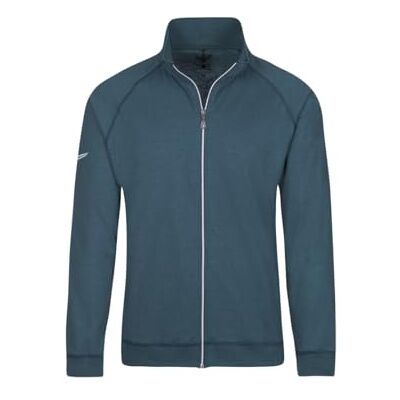 Trigema raglanjacka herr, Jeans-melerad, L Trigema raglanjacka herr, Jeans-melerad, L