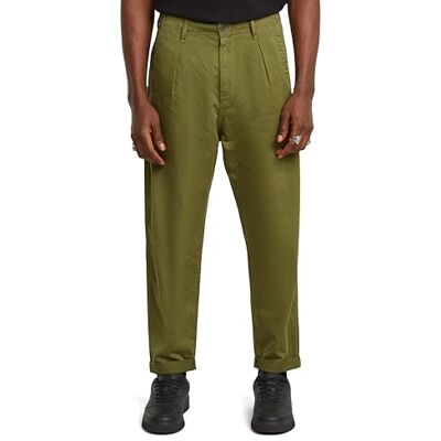 G-STAR RAW G-STAR herr pleated chinos avslappnade byxor, Grön (Mayfly Gd D24543-d910-h031), 35W x 38L G-STAR RAW G-STAR herr pleated chinos avslappnade byxor, Grön (Mayfly Gd D24543-d910-h031), 35W x 38L