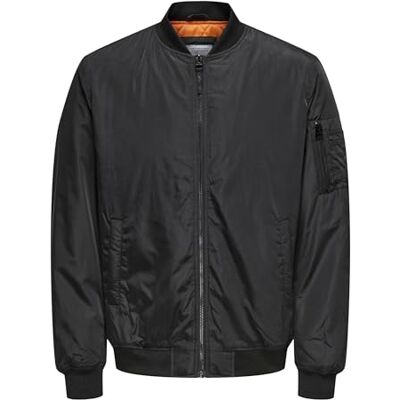 Only & Sons Blouson jacka för män, svart, M Only & Sons Blouson jacka för män, svart, M