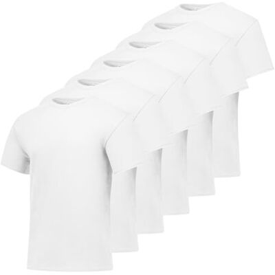 Hanes herrskjorta (förpackning med 4), Vit 6-pack, XL Hanes herrskjorta (förpackning med 4), Vit 6-pack, XL