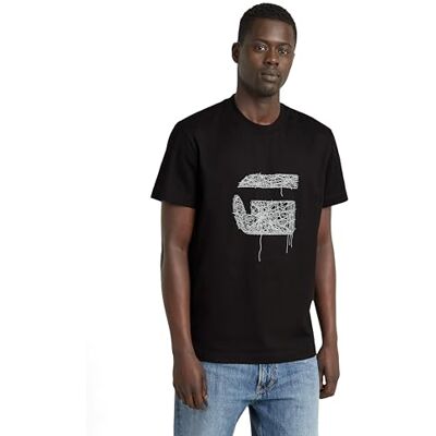 G-STAR RAW Herr Stitch Burger R T T-shirt, Vit (vit D25674-c336-110), XXL G-STAR RAW Herr Stitch Burger R T T-shirt, Vit (vit D25674-c336-110), XXL