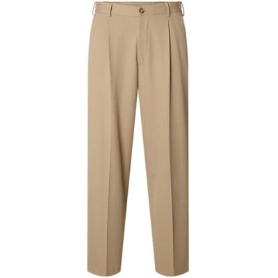 SELECTED MEN Slh220-Loose Finn Flex Pants Noos, Greige, XL SELECTED MEN Slh220-Loose Finn Flex Pants Noos, Greige, XL
