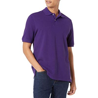 Amazon Essentials Men's Pikétröja i bomull med normal passform (finns i Big & Tall), Mörklila, XXL Amazon Essentials Men's Pikétröja i bomull med normal passform (finns i Big & Tall), Mörklila, XXL