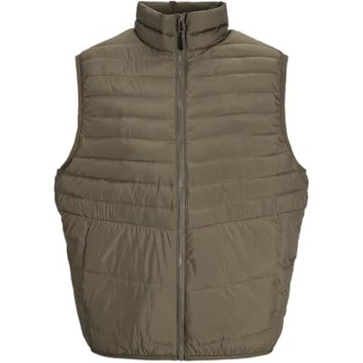 JACK & JONES quiltad väst för män, Kanterna, S JACK & JONES quiltad väst för män, Kanterna, S