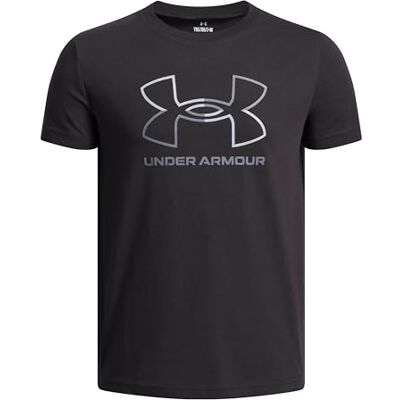 Under Armour pojkar Ua Gl Foundation ss t-shirt, Svart//Mod Grå, 140-150 Under Armour pojkar Ua Gl Foundation ss t-shirt, Svart//Mod Grå, 140-150