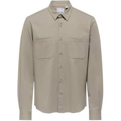 Only & Sons Onsmark Overshirt 0209 Noos, Vintage kaki, L Only & Sons Onsmark Overshirt 0209 Noos, Vintage kaki, L