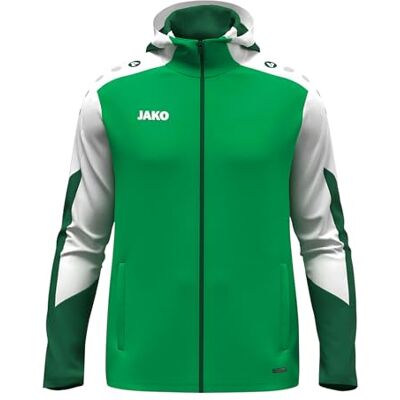 JAKO Unisex huvjacka Dynamic, grön/vit/mörkgrön, M JAKO Unisex huvjacka Dynamic, grön/vit/mörkgrön, M